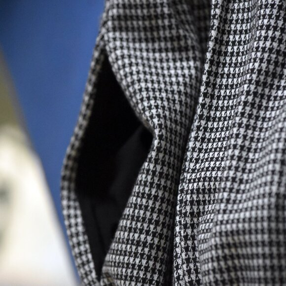 NWT Houndstooth Dress - S - baloon sleeve & pockets - Picture 5 of 15